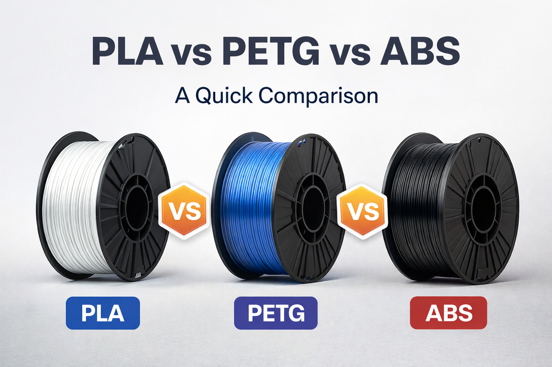 PLA vs PETG vs ABS: Which Filament Should You Actually Use?