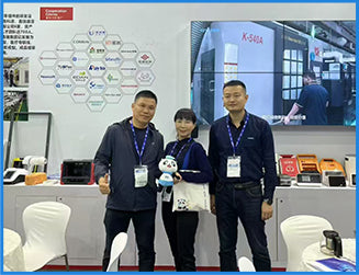 Filazoo representatives meeting partners and showcasing filament products at a global trade fair