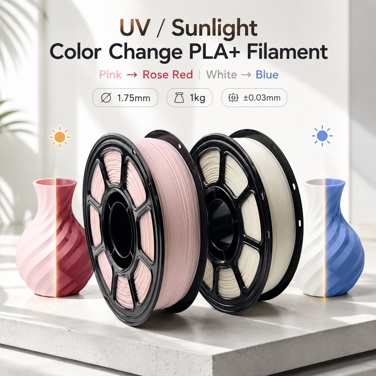 PLA UV Color Change