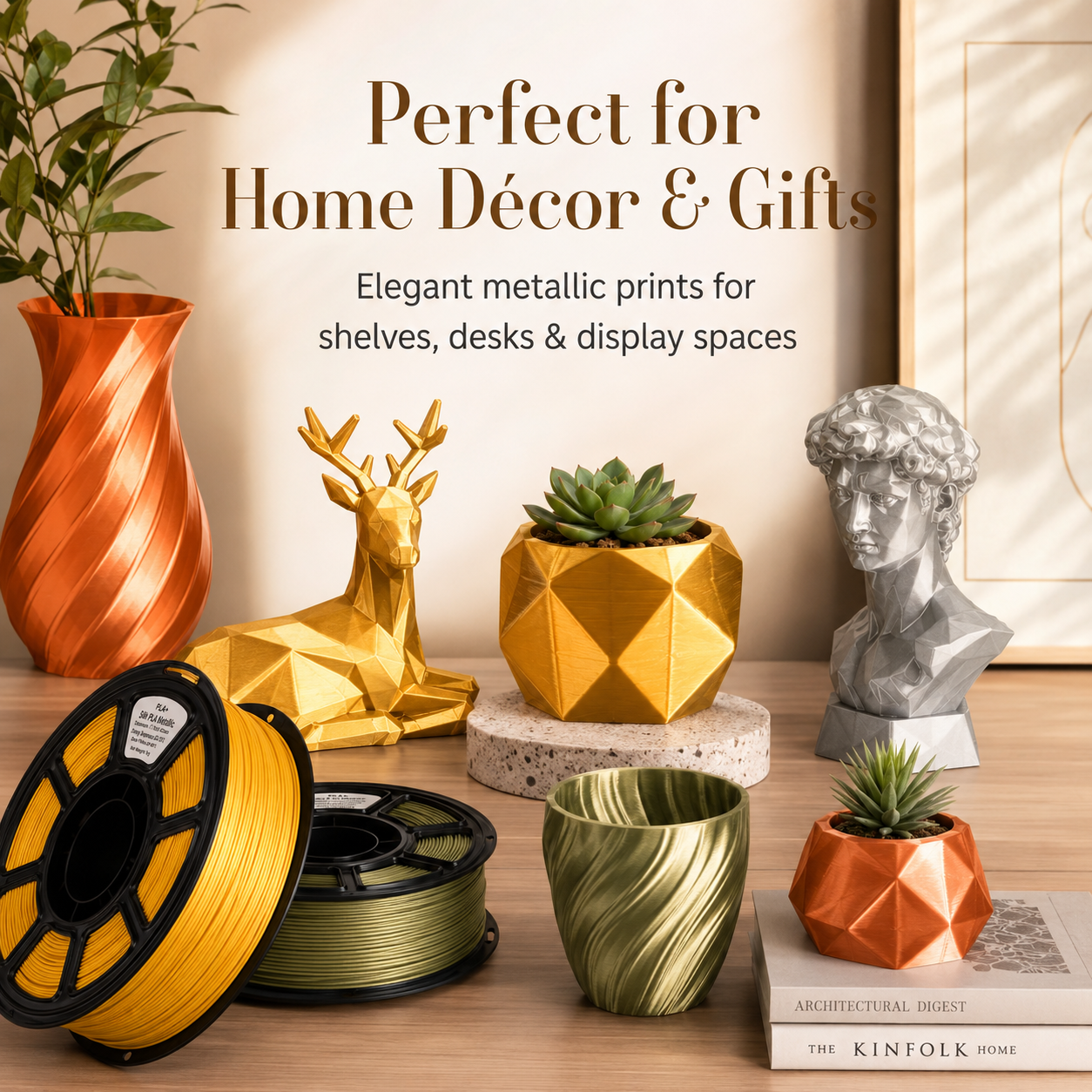 Metallic Silk PLA Filament