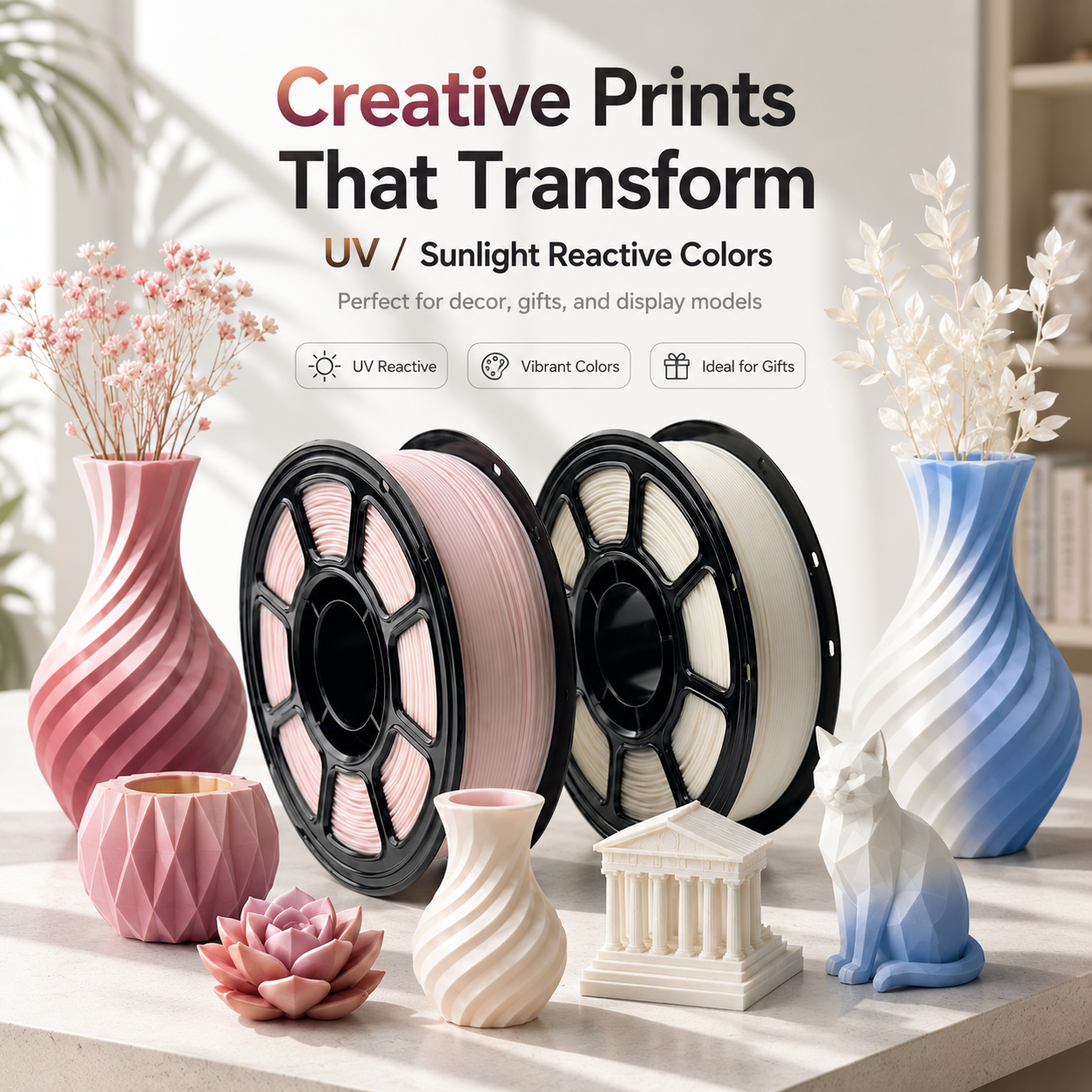 PLA UV Color Change