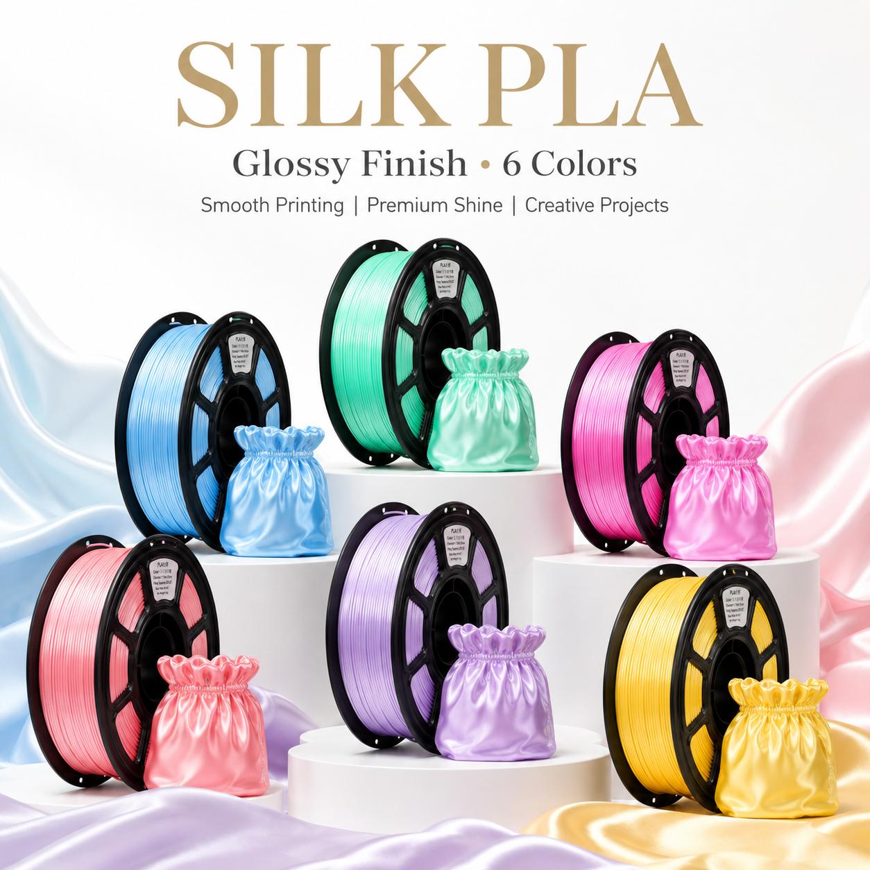 Glossy Macaron Silk PLA