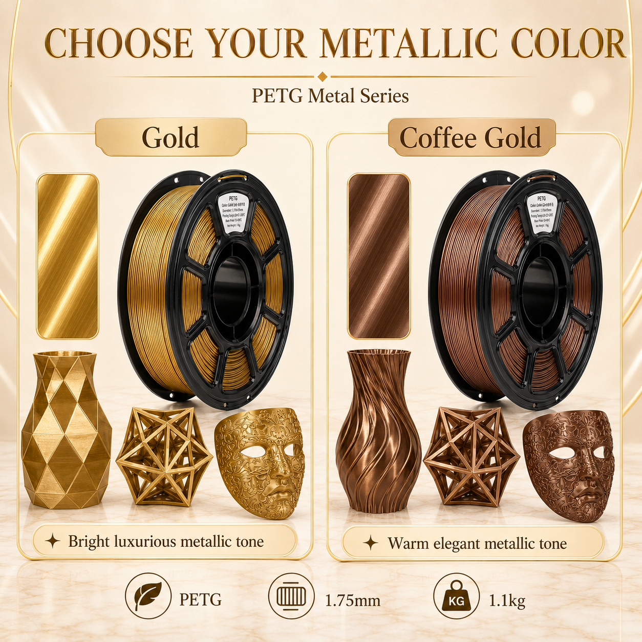 Metallic PETG Filament
