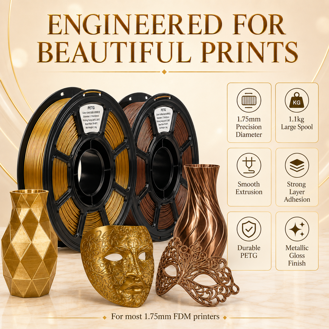Metallic PETG Filament