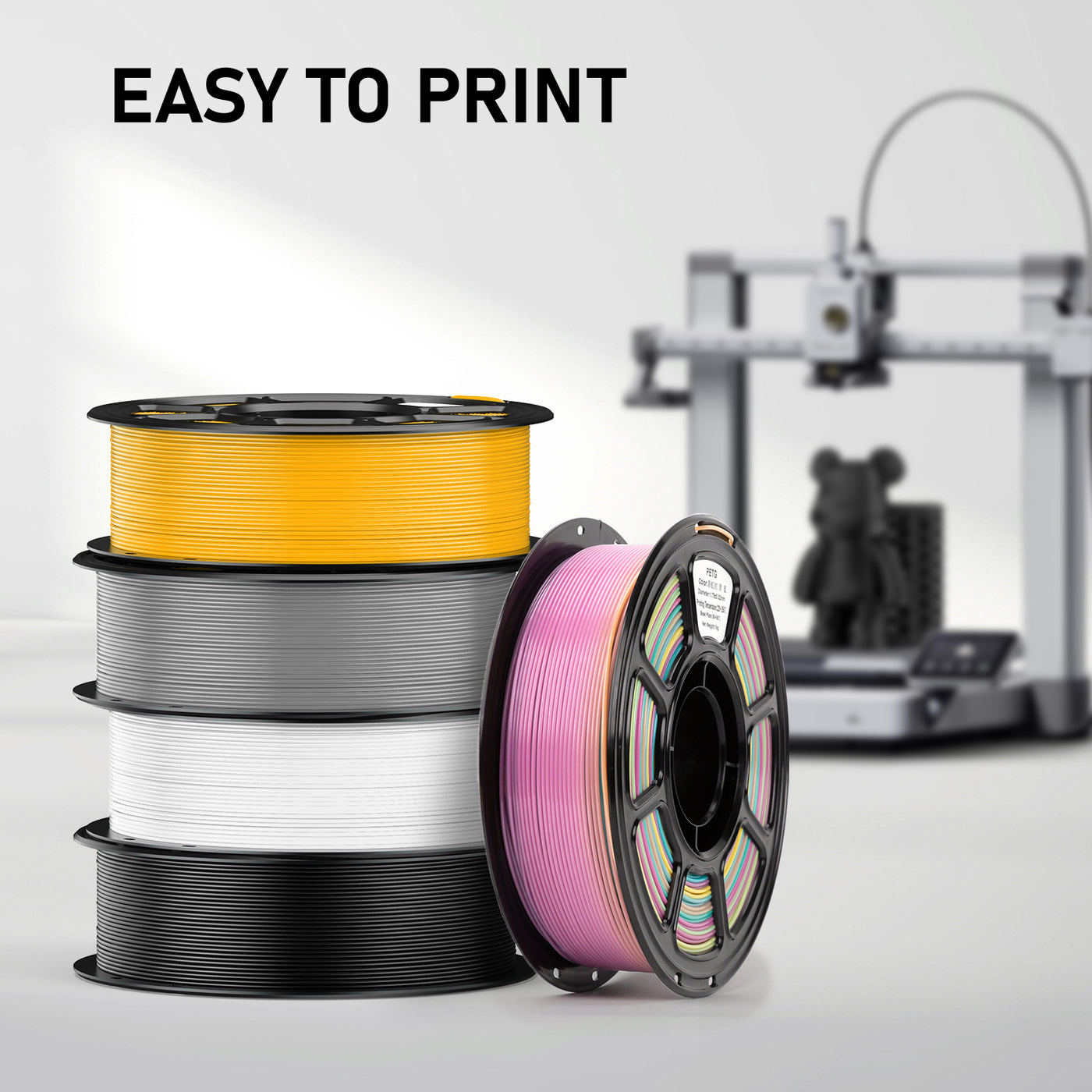 PLA & PETG 5 Color Filament Set