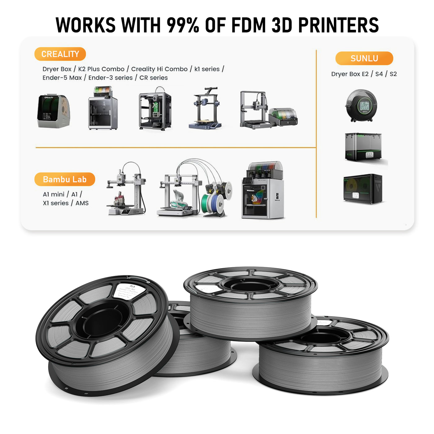 PLA Silk Silver 1 KG