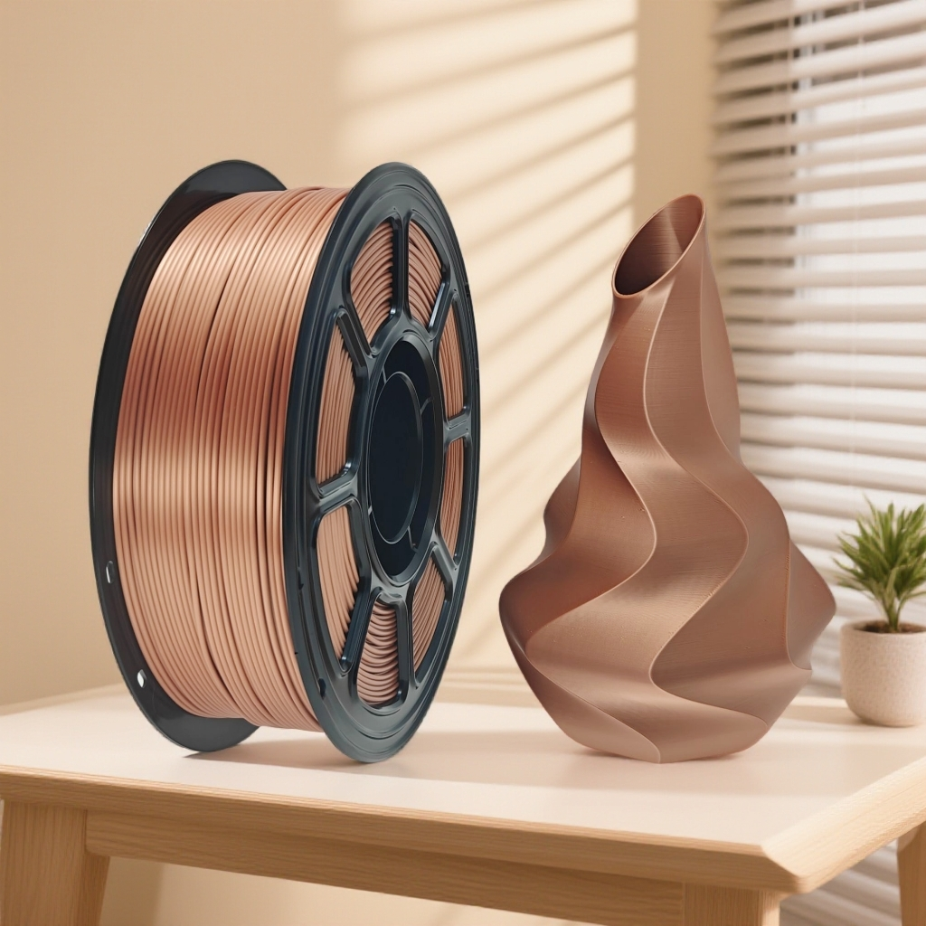 PLA Silk - Single Color Series D- Semi-worked PLA filaments for use in 3D printing