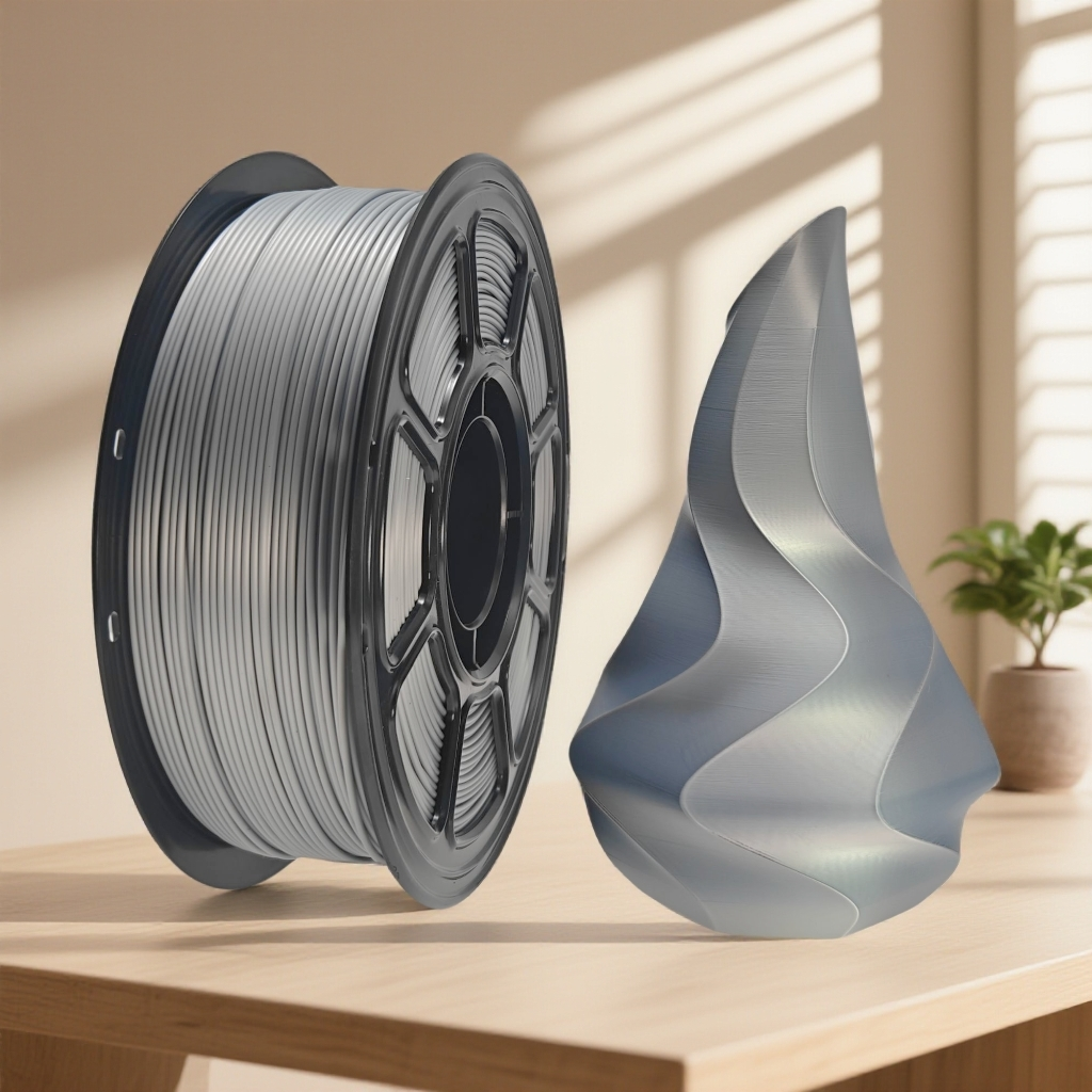 PLA Silk - Single Color Series D- Semi-worked PLA filaments for use in 3D printing