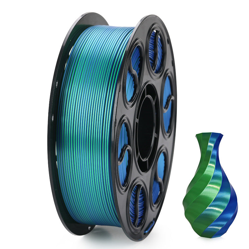 PLA Silk - Dual Color Series B-Semi-worked PLA filaments for use in 3D printing