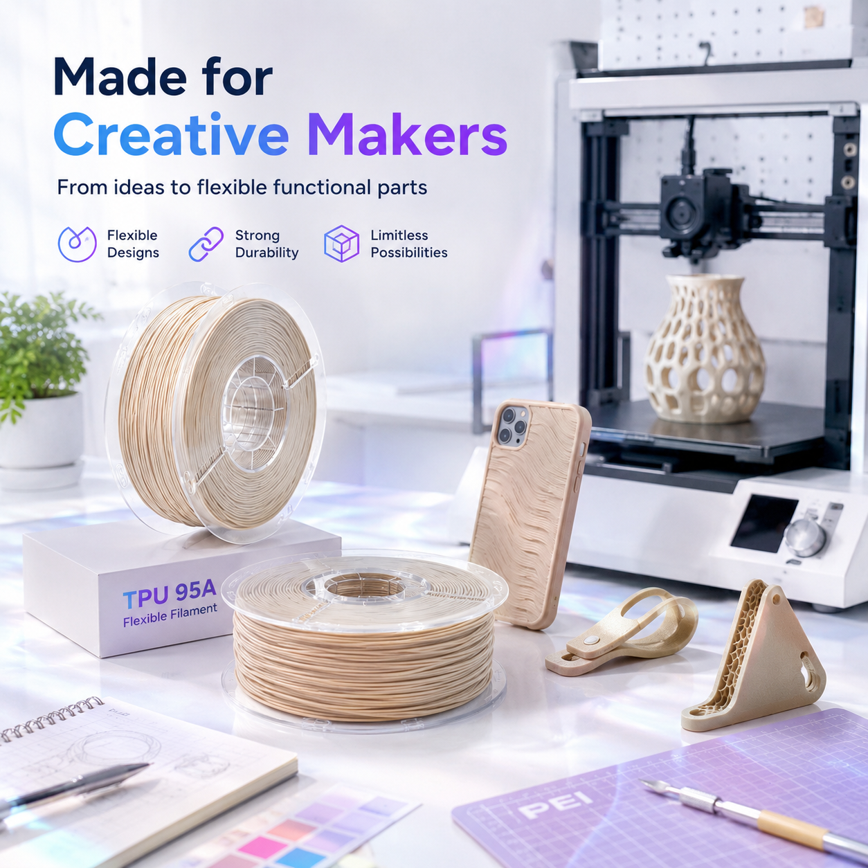 TPU 95A Flexible Filament