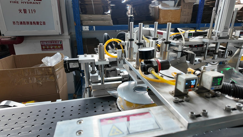 Production line equipment used for filament handling and assembly in Filazoo manufacturing facility