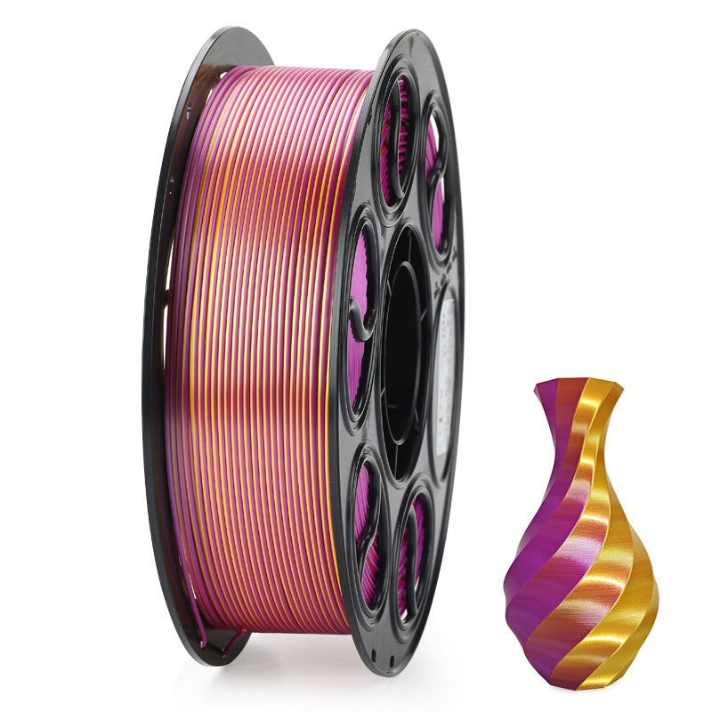 PLA Silk - Dual Color Series B-Semi-worked PLA filaments for use in 3D printing