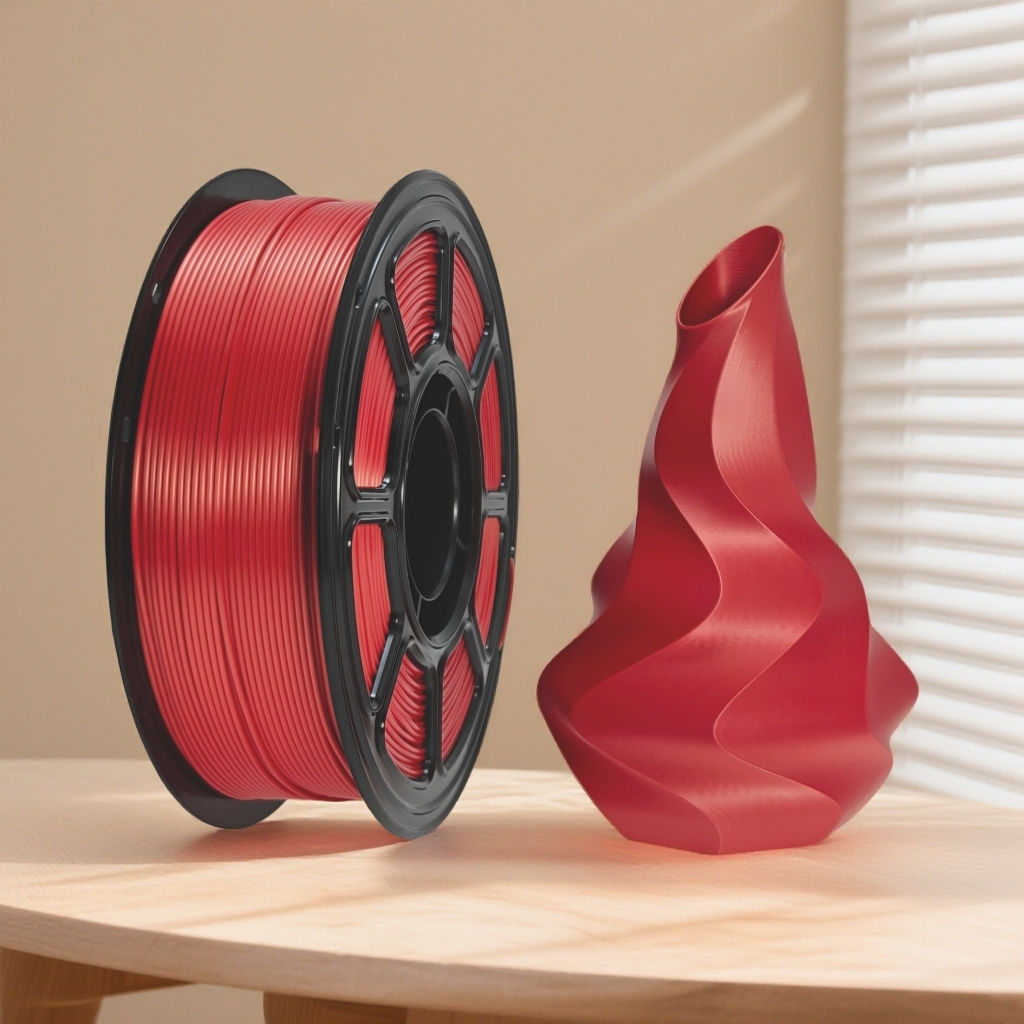 PLA Silk - Single Color Series D- Semi-worked PLA filaments for use in 3D printing