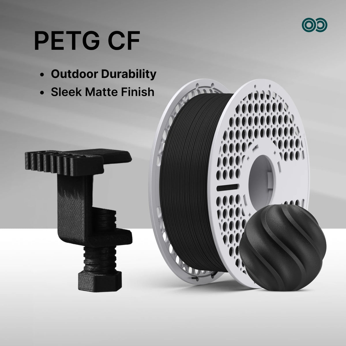 PETG-CF Filament – Carbon-Fiber Reinforced, 1.75mm, 1kg
