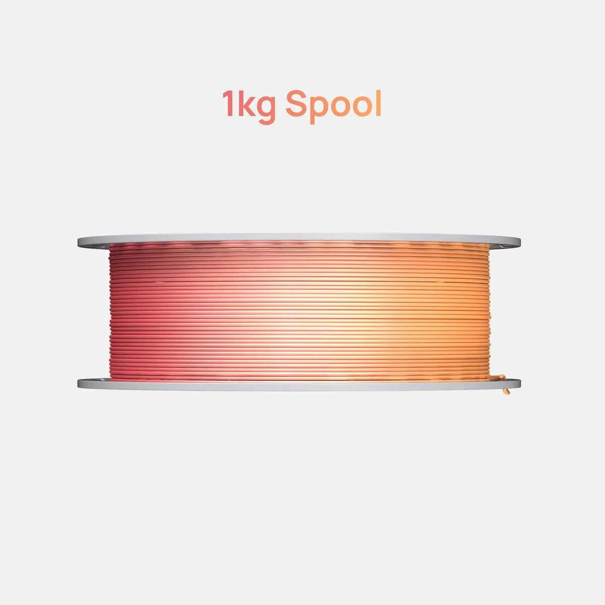 PETG Rainbow Filament – Gradient Color Transition, 1.75mm, 1kg