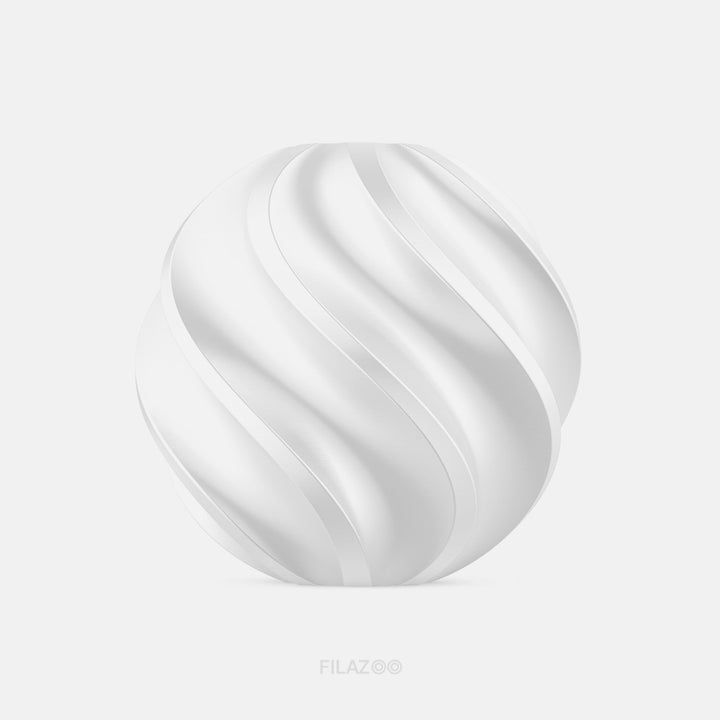 Filazoo PLA+ silk 3D printer filament silk white