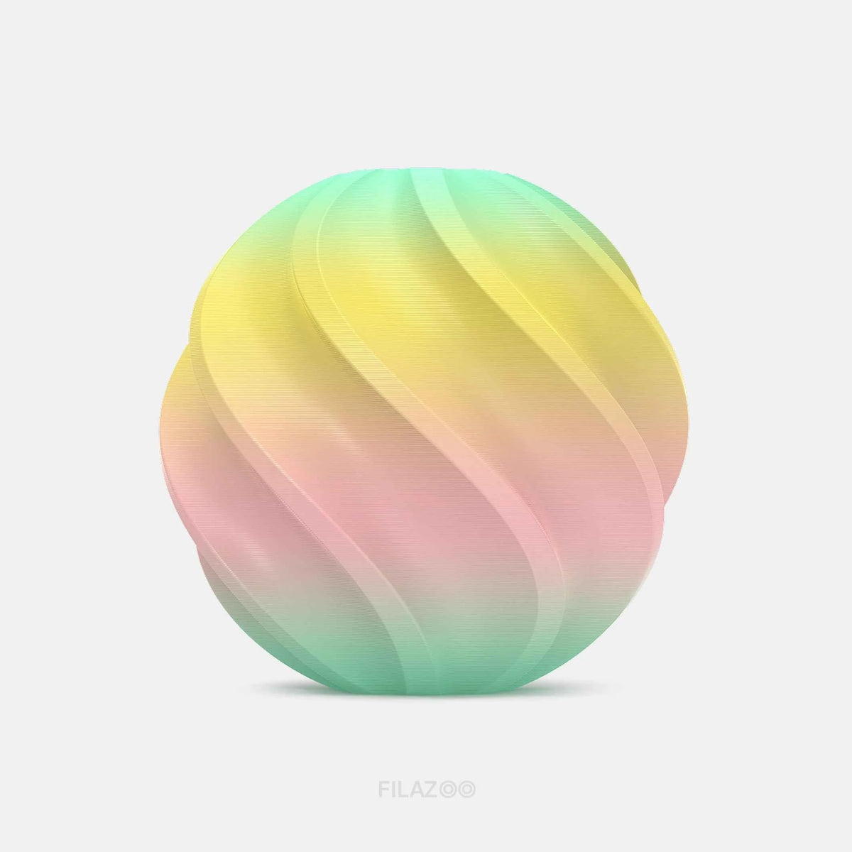 PLA Rainbow Filament – Gradient Color Transition, 1.75mm, 1kg