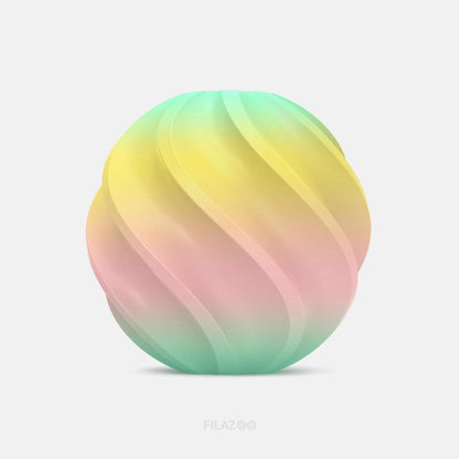 PLA Rainbow Filament – Gradient Color Transition, 1.75mm, 1kg