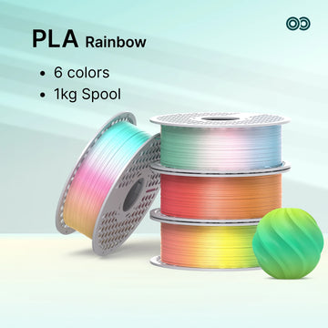 PETG Rainbow Filament – Gradient Color Transition, 1.75mm, 1kg