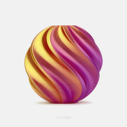 PLA Silk Dual-Color Filament – Two-Tone Color Shift, 1.75mm, 1kg
