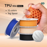 TPU-95A Matte Filament – Flexible, Low-Gloss Finish, 1.75mm, 1kg