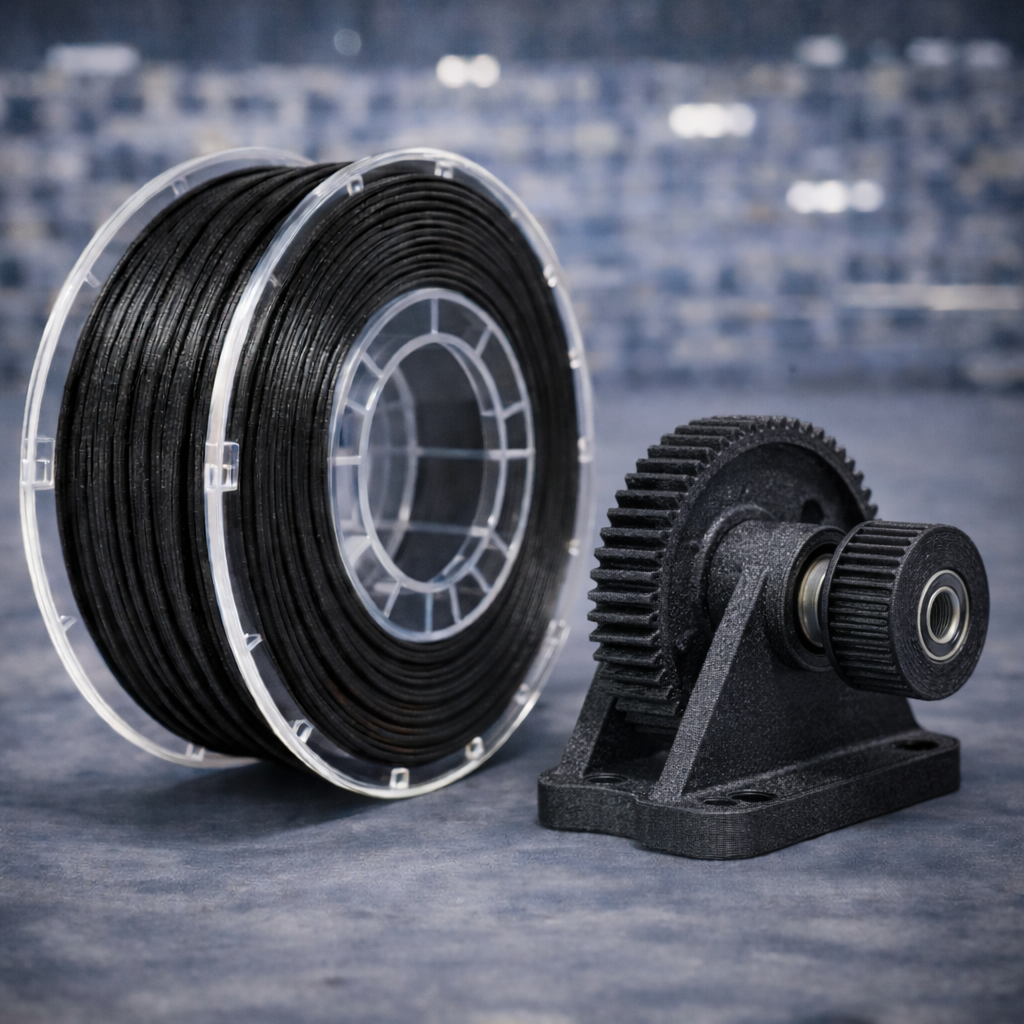PPA-CF -Semi-worked thermoplastic filaments used for 3D printing
